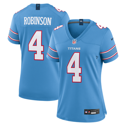 Wan'Dale Robinson Tennessee Titans Nike Women's Team Game Jersey - Light Blue