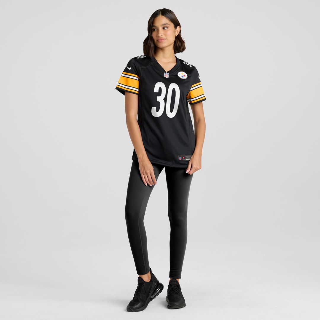 Jaylen Warren Pittsburgh Steelers Nike Women's Game Player Jersey - Black