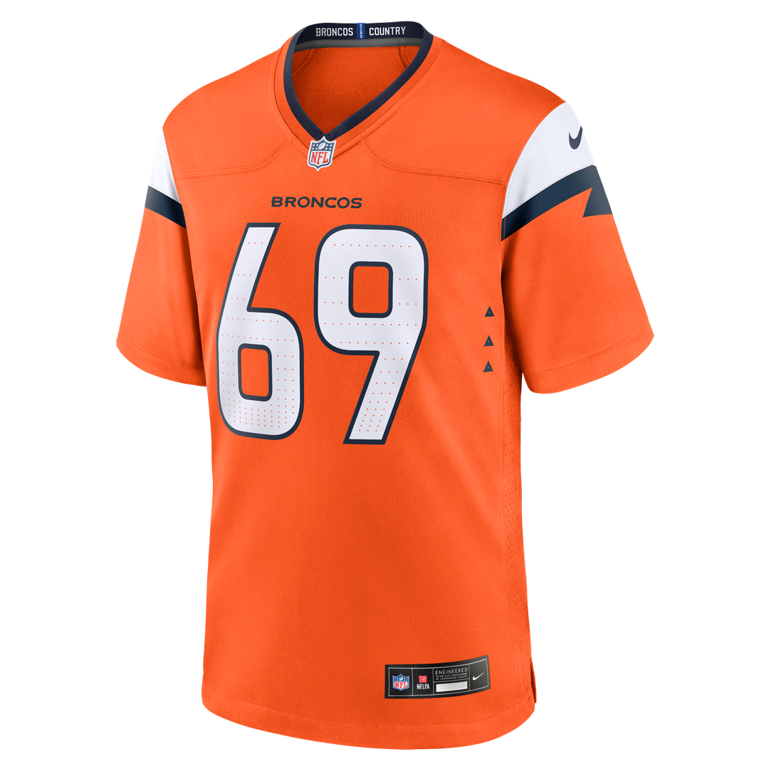 Mike McGlinchey Denver Broncos Nike Team Game Jersey -  Orange
