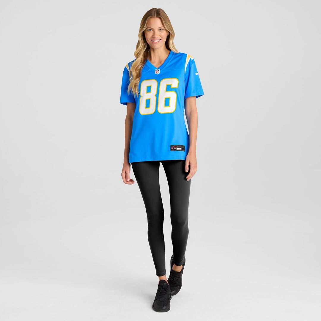 Oronde Gadsden Los Angeles Chargers Nike Women's Team Game Jersey -  Powder Blue