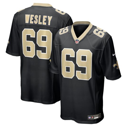 Barry Wesley New Orleans Saints Nike Team Game Jersey -  Black