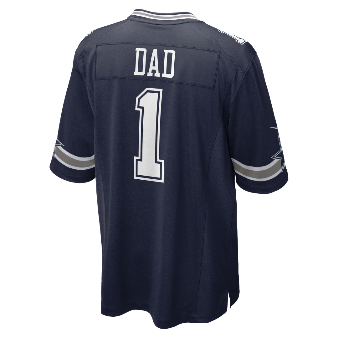Number 1 Dad Dallas Cowboys Nike Game Jersey - Navy