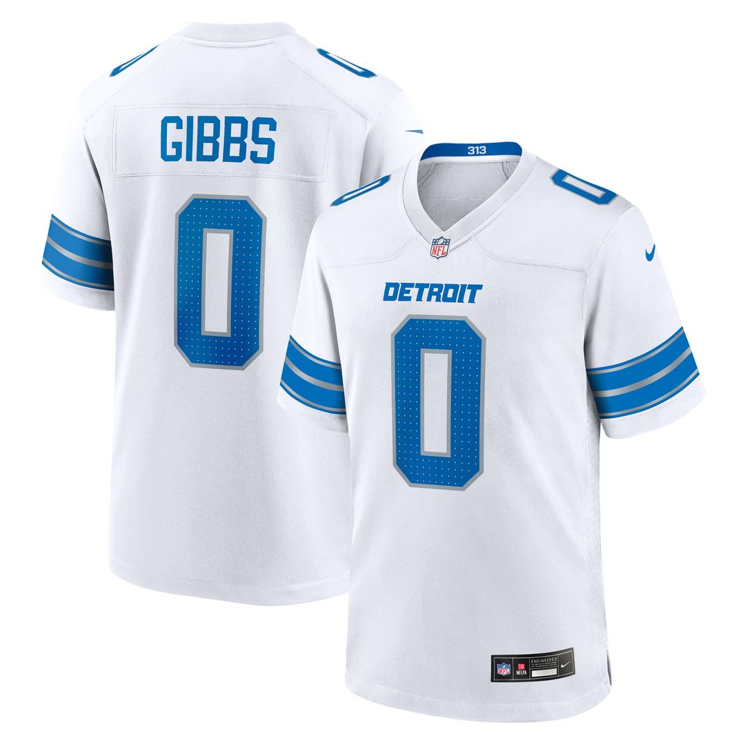 Jahmyr Gibbs Detroit Lions Nike 2nd Alternate Game Player Jersey - Black