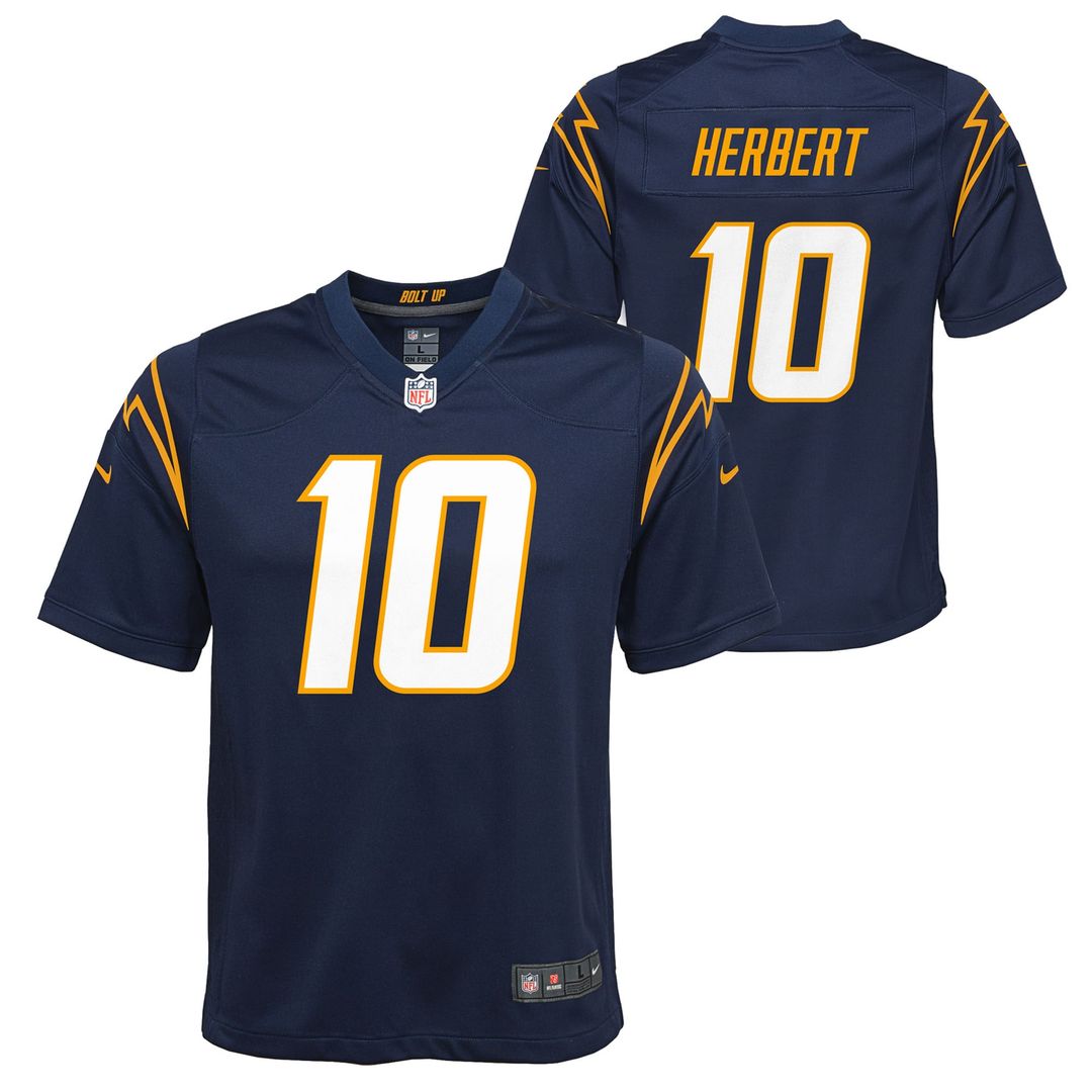 Justin Herbert Los Angeles Chargers Nike Youth Game Jersey - White