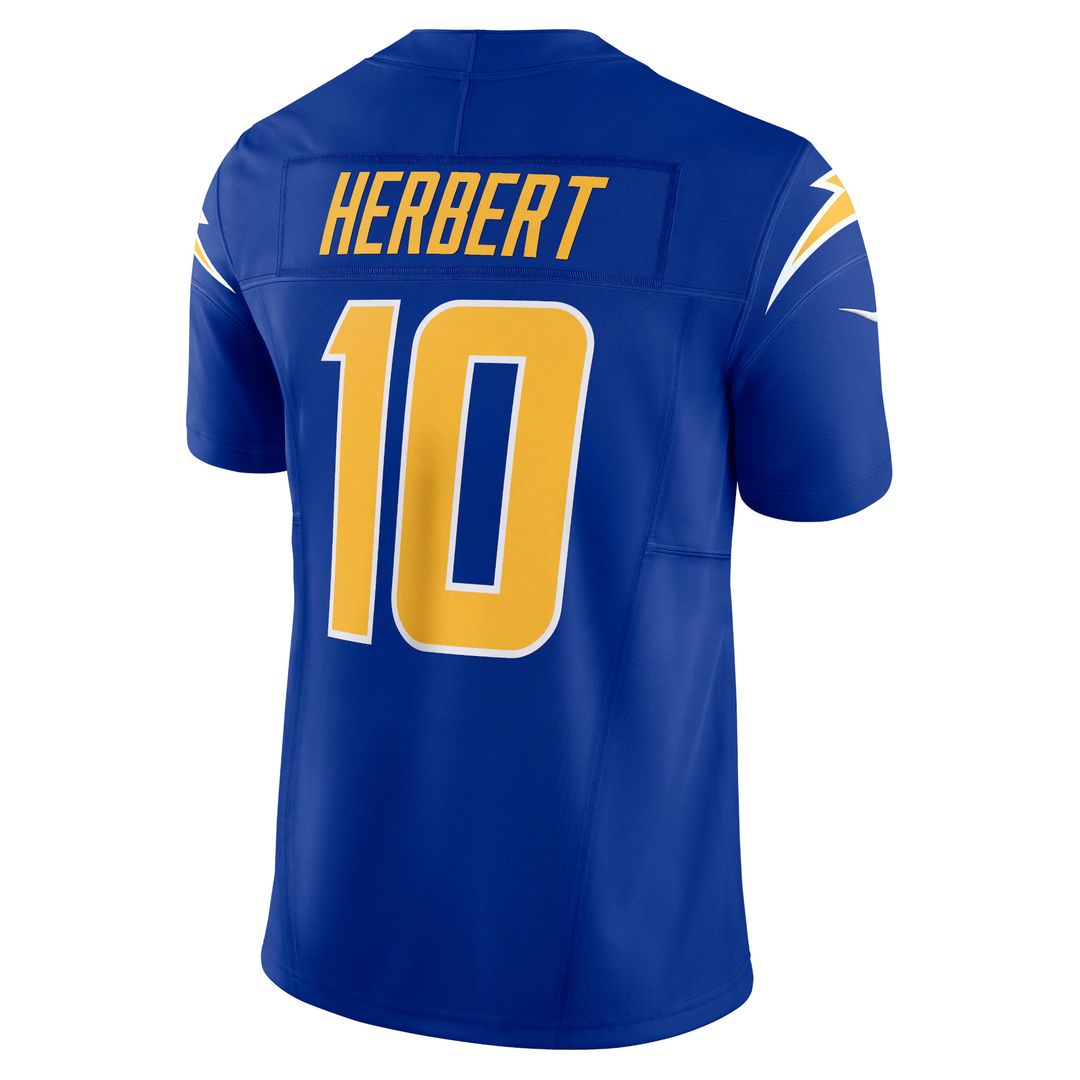 Justin Herbert Los Angeles Chargers Nike Alternate Charger Power Vapor F.U.S.E. Limited Jersey - Gold