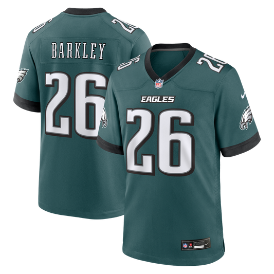 Saquon Barkley Philadelphia Eagles Nike Team Game Jersey -  Midnight Green