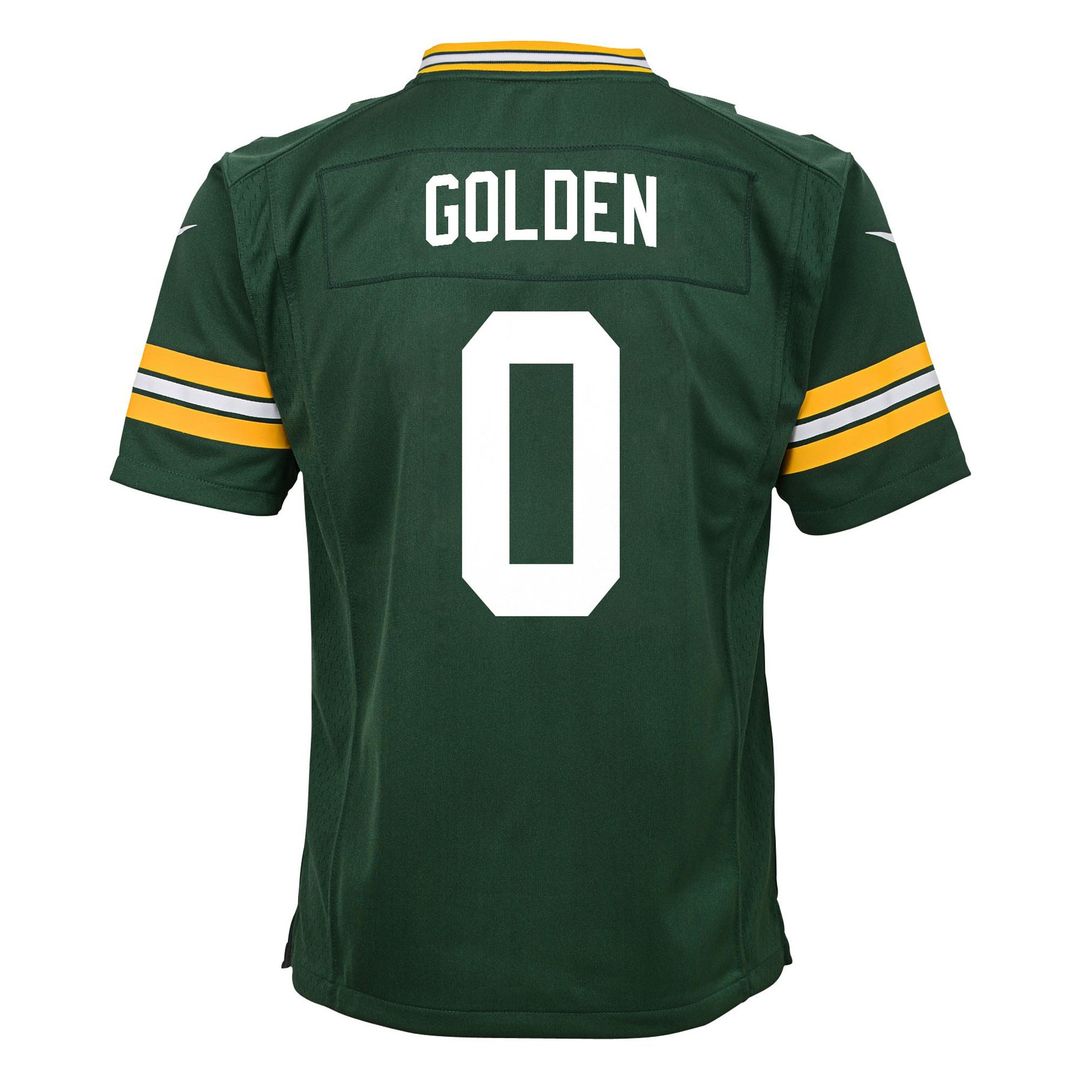 Matthew Golden Green Bay Packers Nike Youth Team Game Jersey - Green