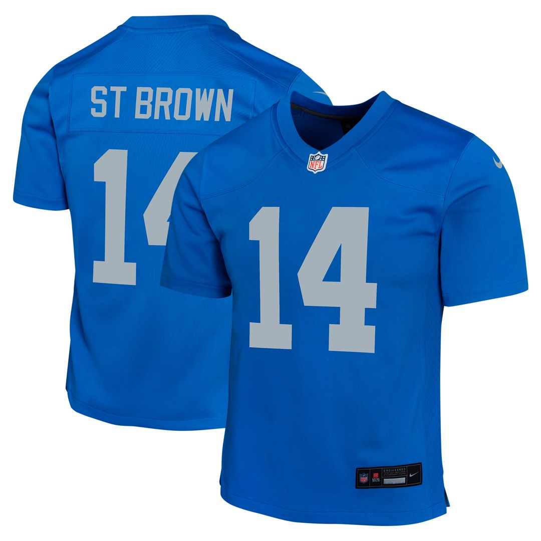 Amon-Ra St. Brown Detroit Lions Nike Youth Game Jersey - Black