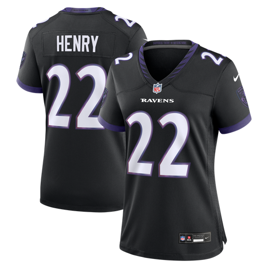 Derrick Henry Baltimore Ravens Nike Women's Alternate Game Jersey - Black