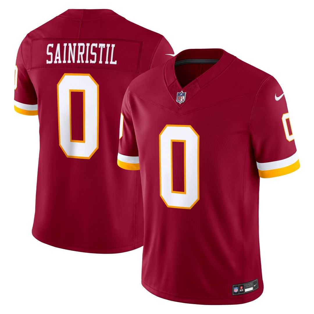 Mike Sainristil Washington Commanders Nike Vapor F.U.S.E. Stitched Limited Jersey - White