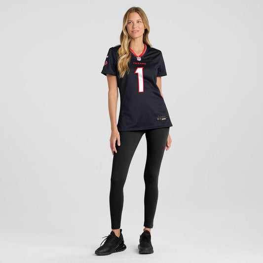 Number 1 Bride Houston Texans Nike Women's Game Jersey - Navy