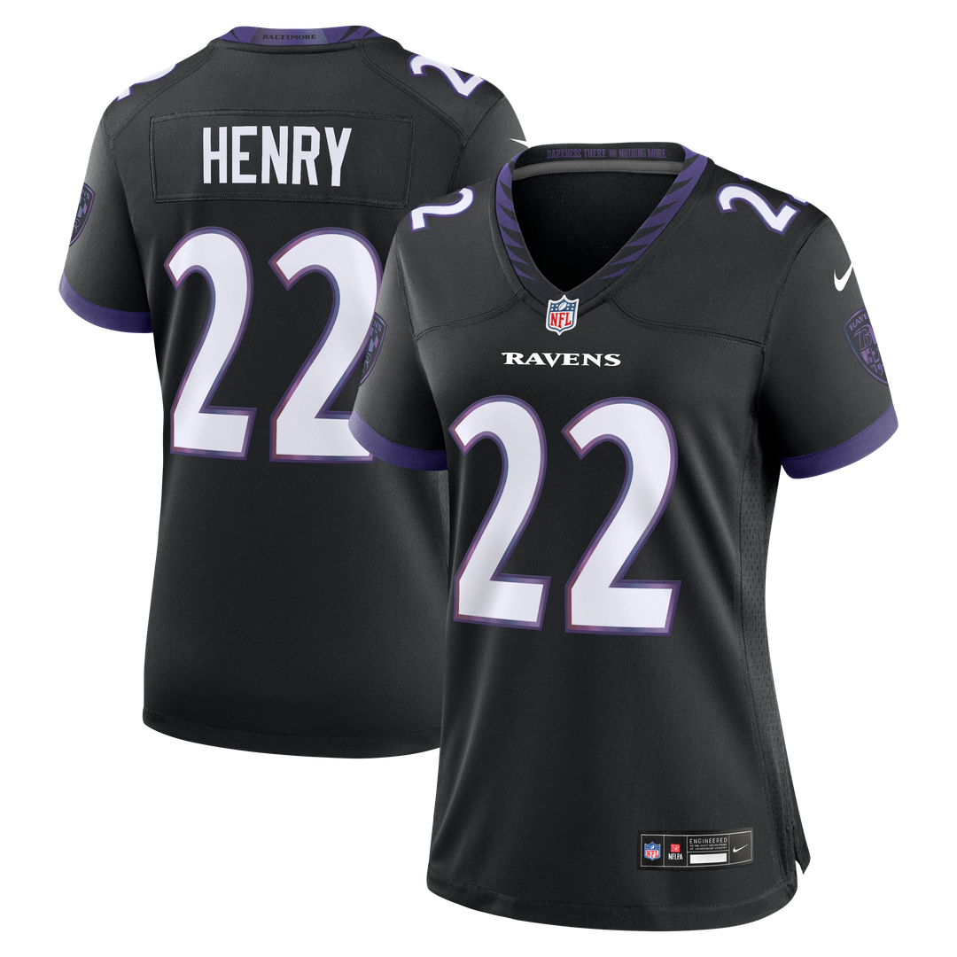 Derrick Henry Baltimore Ravens Nike Women's Alternate Game Jersey - Black