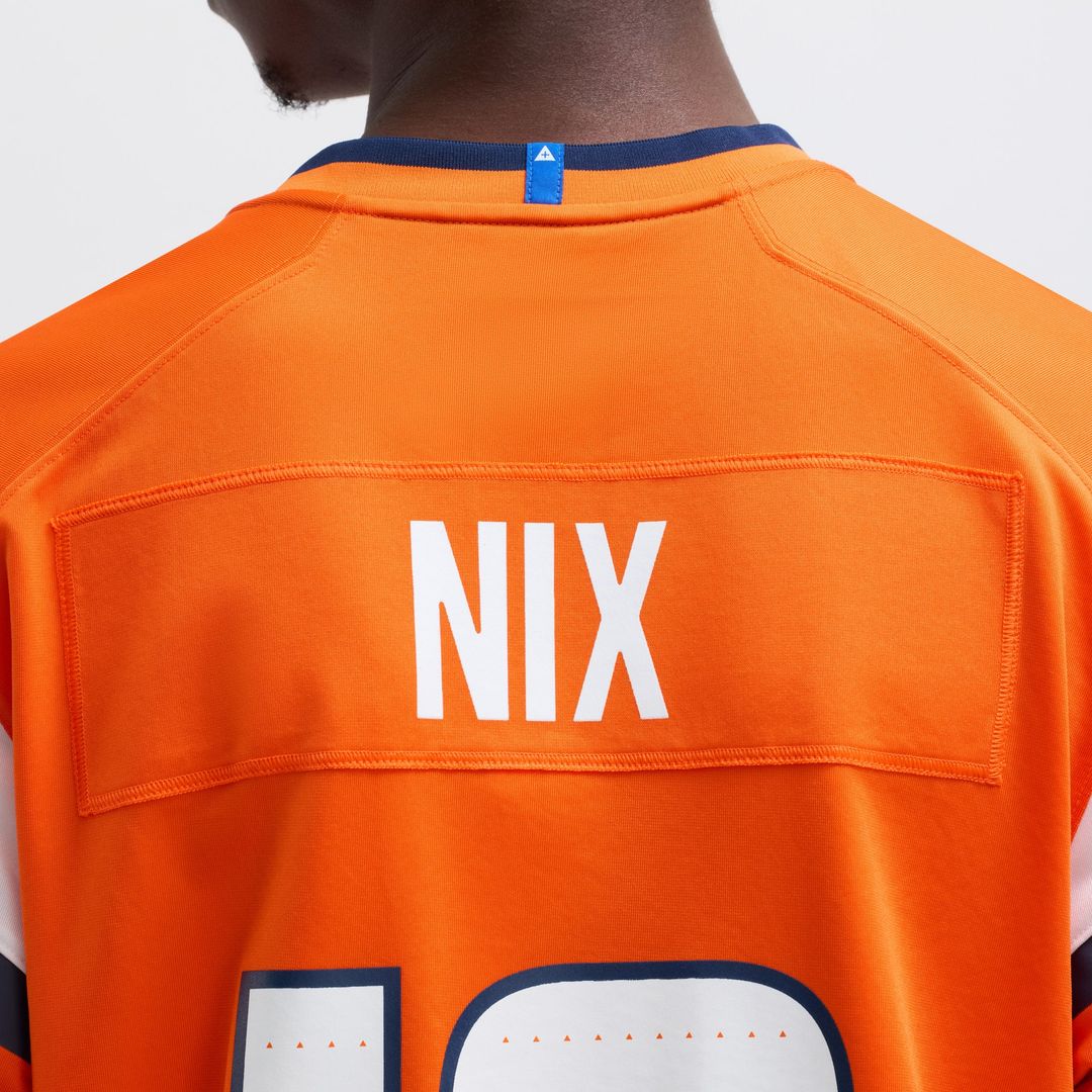 Bo Nix Denver Broncos Nike Alternate Game Jersey -  Navy
