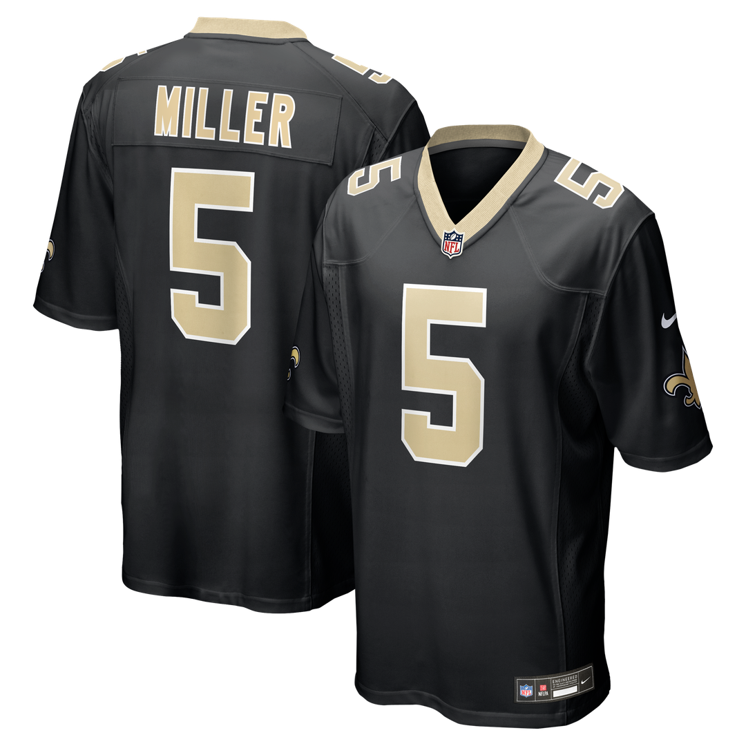 Kendre Miller New Orleans Saints Nike Team Game Jersey -  Black