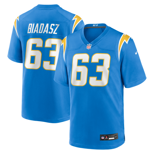 Tyler Biadasz Los Angeles Chargers Nike Team Game Jersey -  Powder Blue