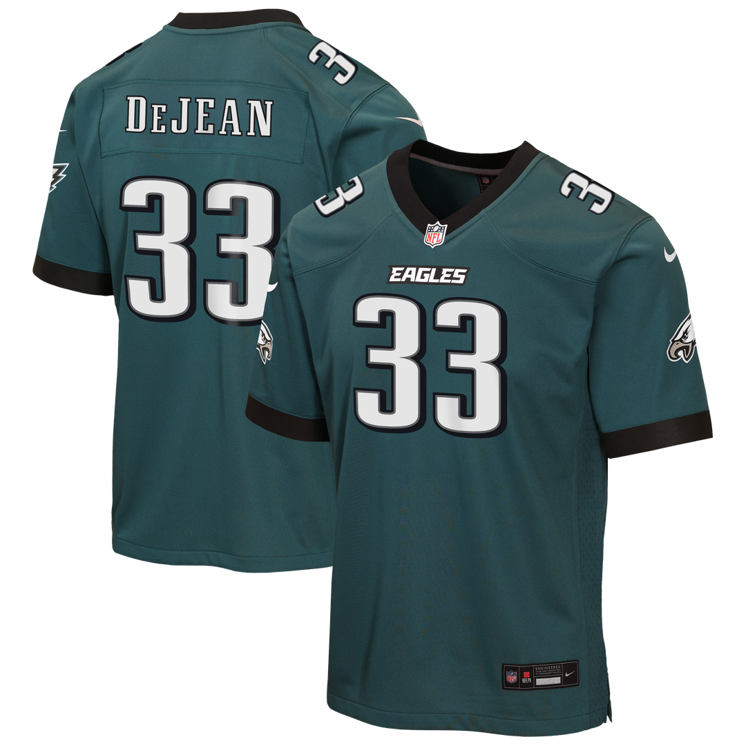 Cooper DeJean Philadelphia Eagles Nike Youth Team Game Jersey - Midnight Green