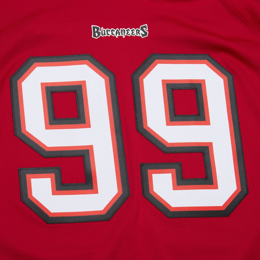 Warren Sapp Tampa Bay Buccaneers Mitchell & Ness 2002 Legacy Replica Jersey - Red