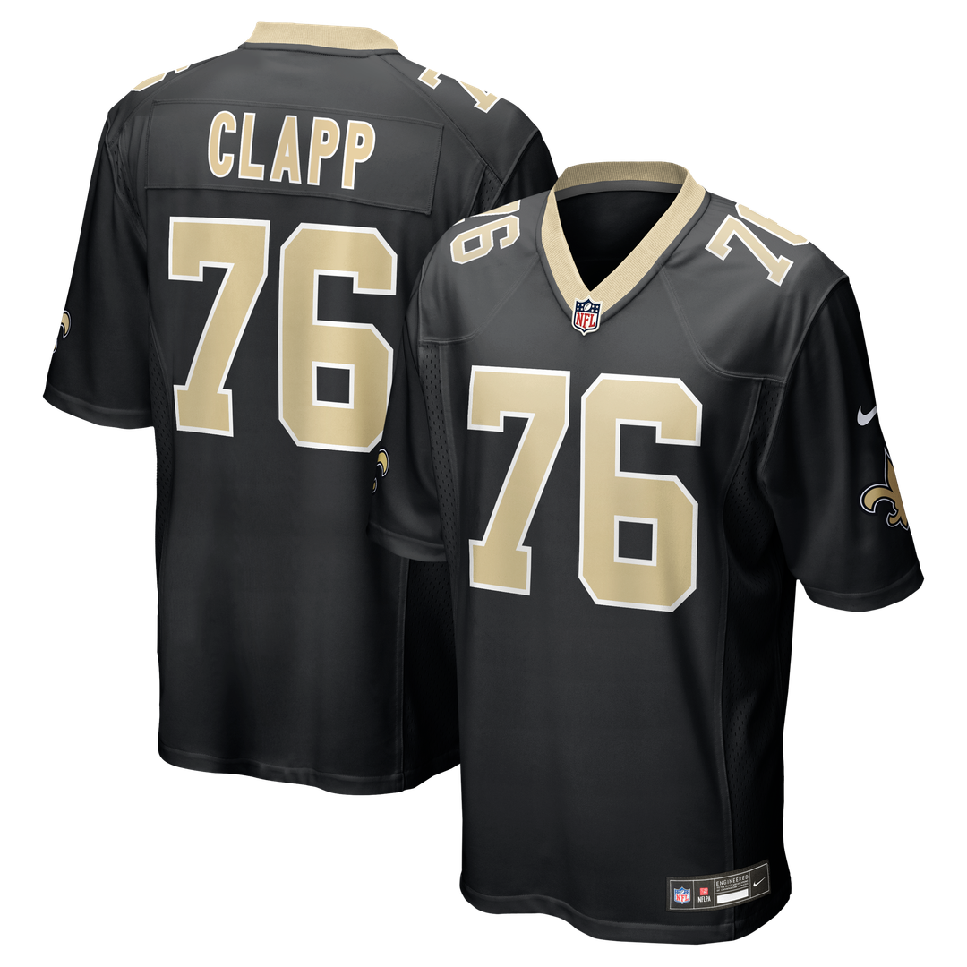 Will Clapp New Orleans Saints Nike Team Game Jersey -  Black
