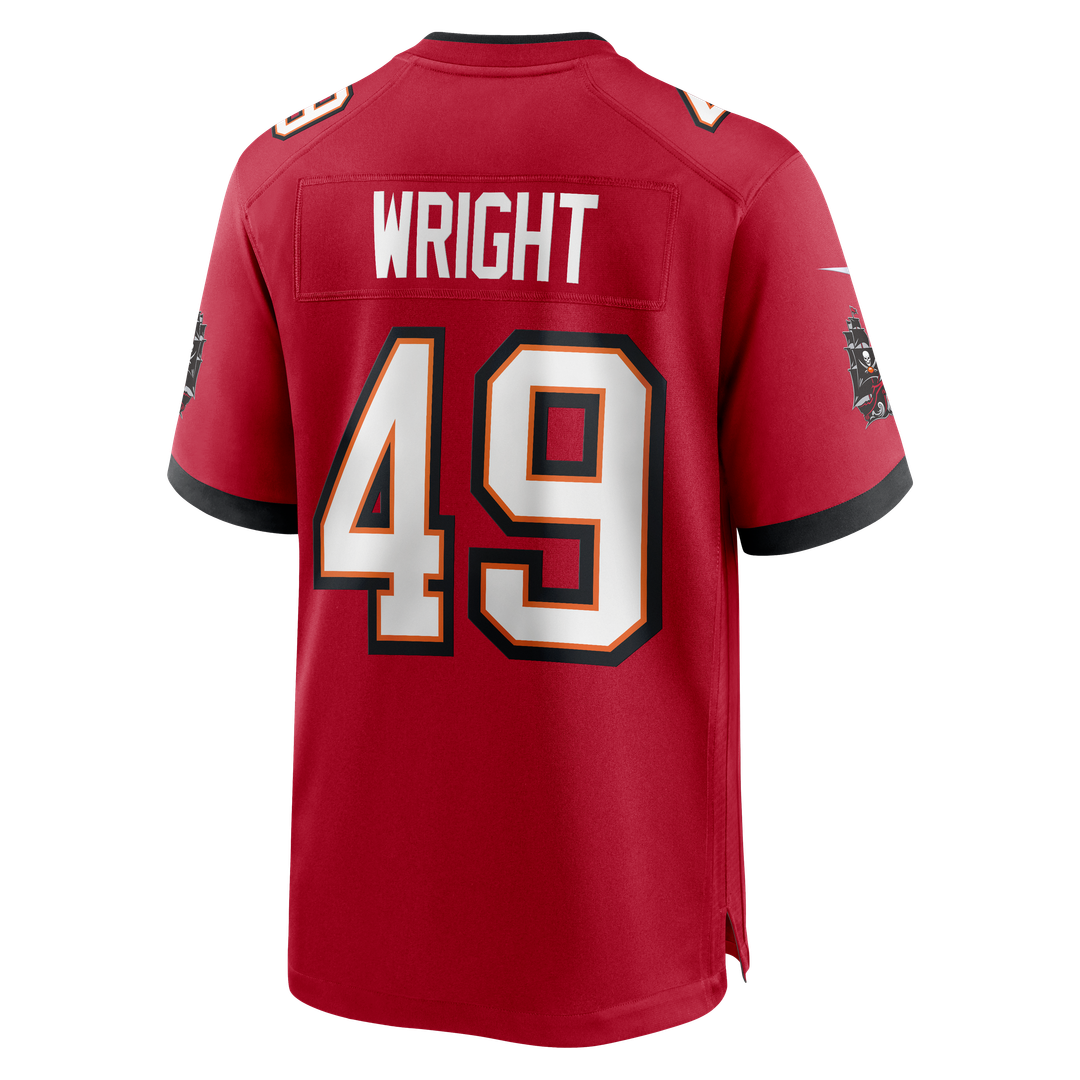 Owen Wright Tampa Bay Buccaneers Nike Team  Game Jersey -  Red
