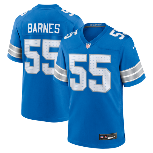 Derrick Barnes Detroit Lions Nike Team Game Jersey -  Blue
