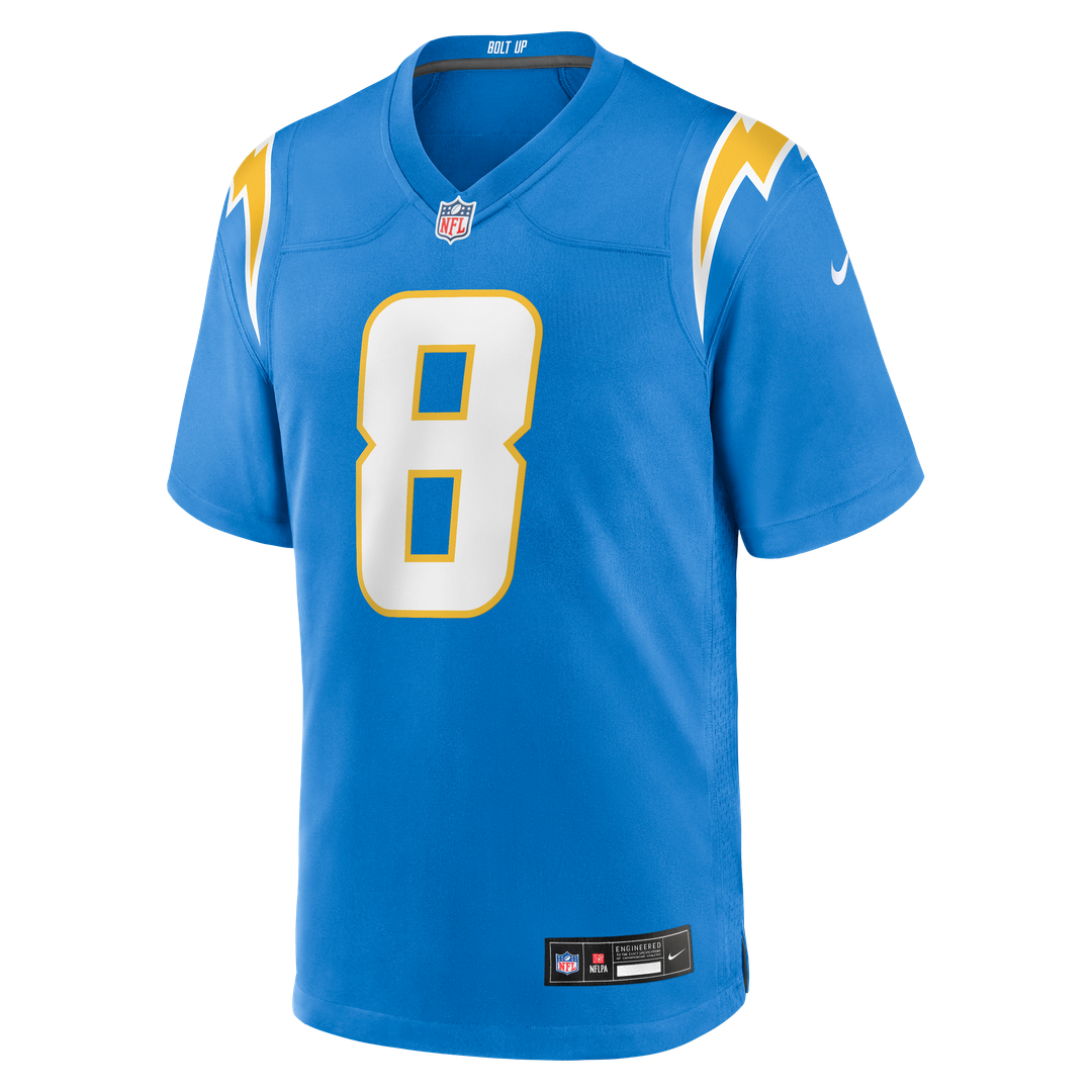 Omarion Hampton Los Angeles Chargers Nike Team Game Jersey -  Powder Blue