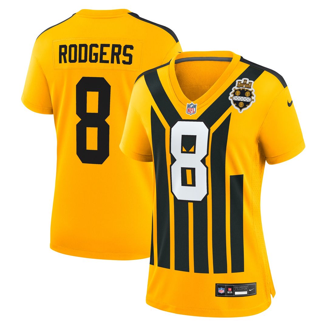 Aaron Rodgers Pittsburgh Steelers Nike Women's Game Jersey - Black