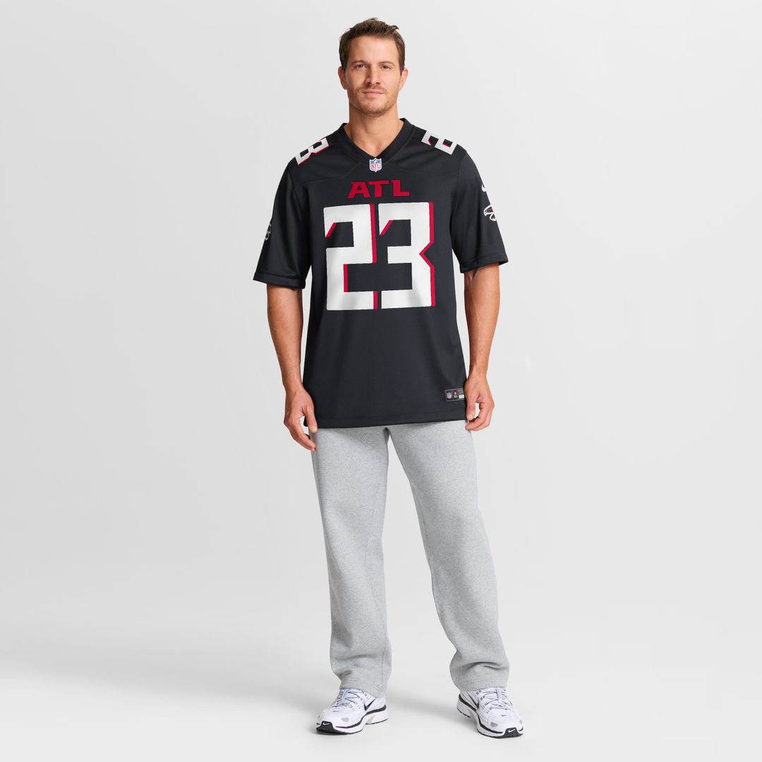DeMarcco Hellams Atlanta Falcons Nike Team Game Jersey -  Black