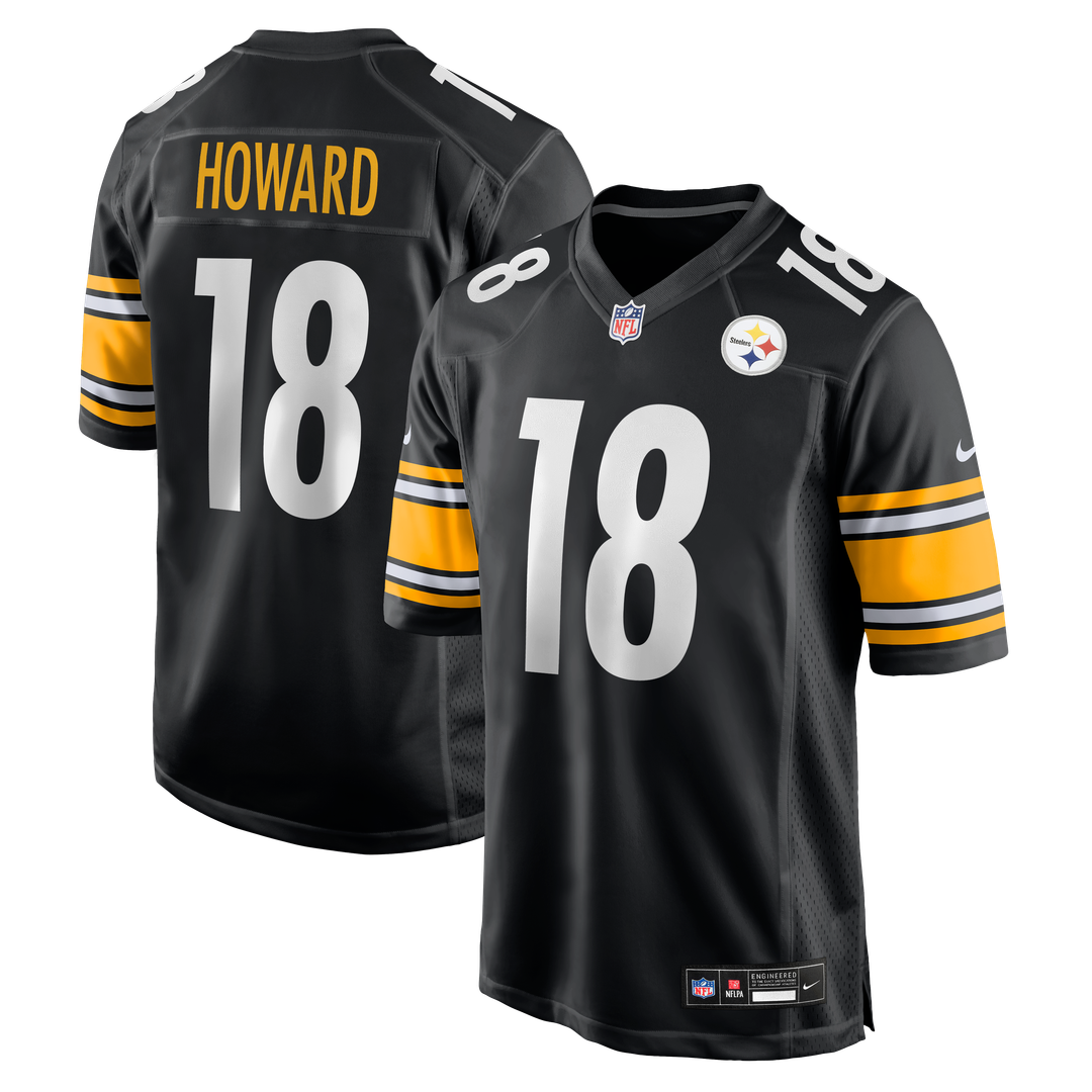Will Howard Pittsburgh Steelers Nike Team Game Jersey -  Black