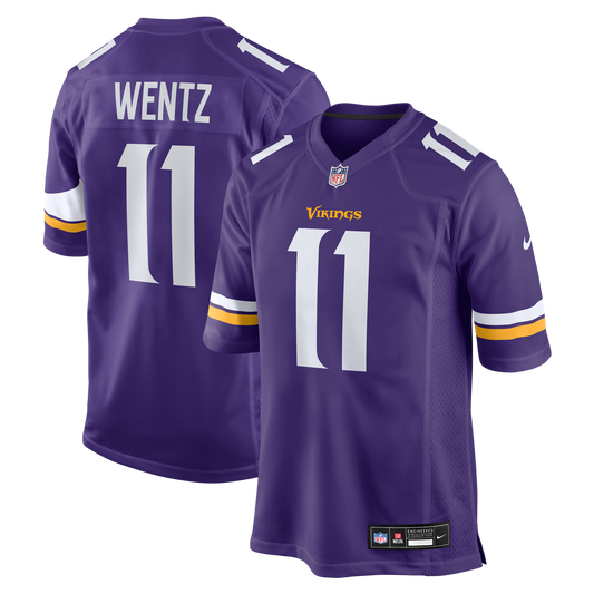 Carson Wentz Minnesota Vikings Nike Team Game Jersey -  Purple