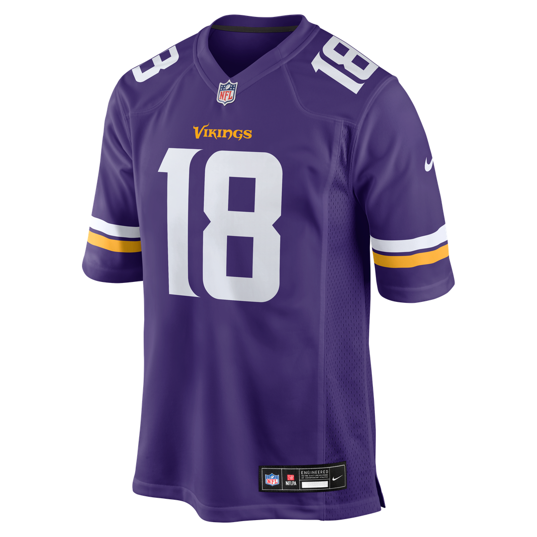 Justin Jefferson Minnesota Vikings Nike Player Game Jersey - Purple