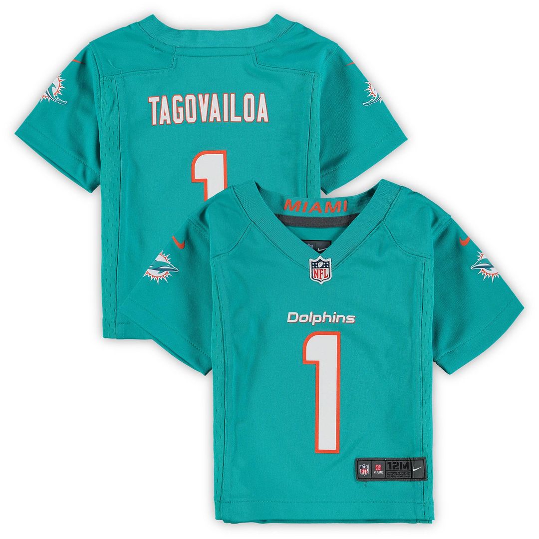 Tua Tagovailoa Miami Dolphins Nike Infant Team  Player Game Jersey - Aqua
