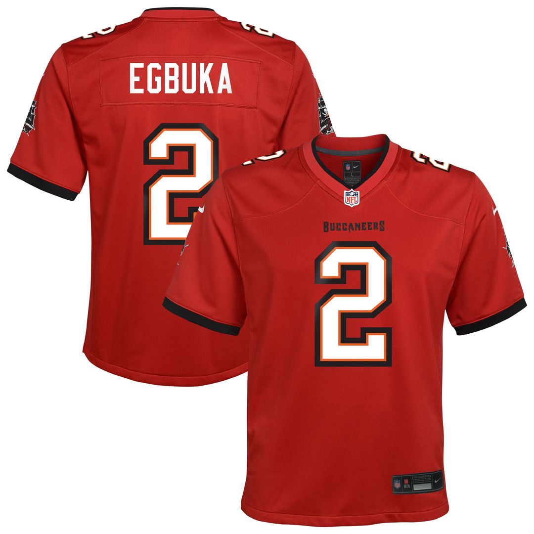 Emeka Egbuka Tampa Bay Buccaneers Nike Youth White Game Jersey - White
