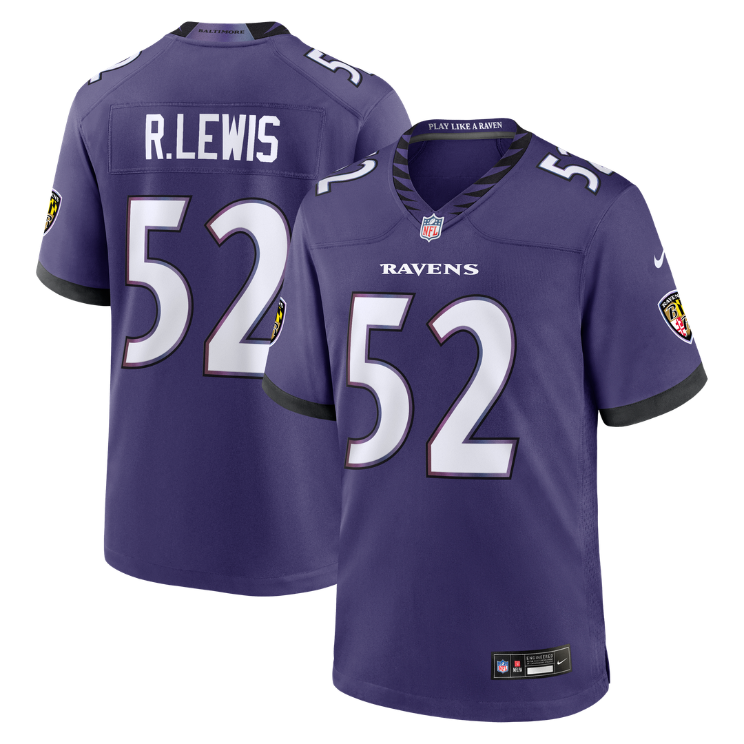 Ray Lewis Baltimore Ravens Nike Team Retired Player Game Jersey - Purple