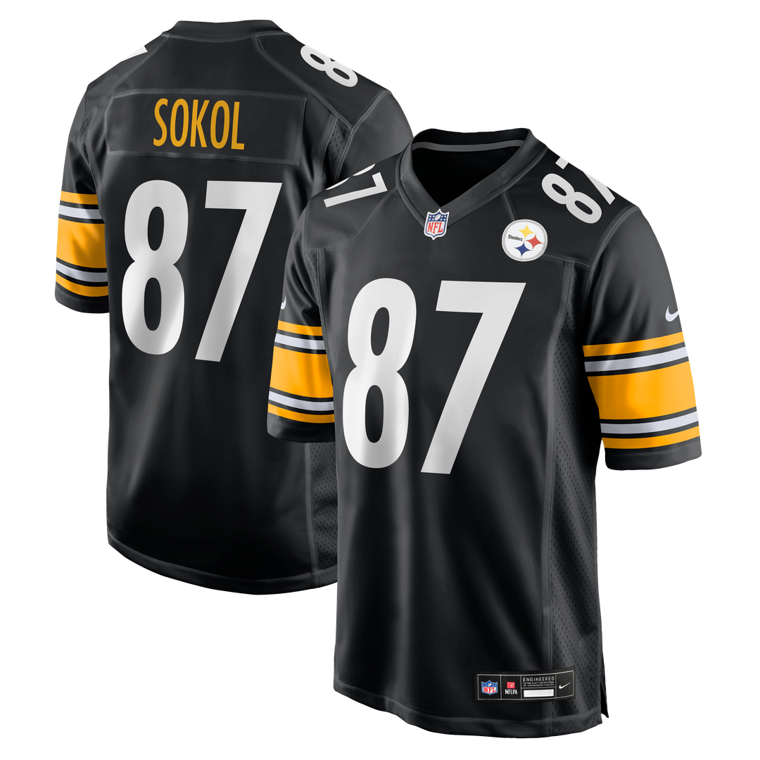 Matt Sokol Pittsburgh Steelers Nike Team Game Jersey -  Black