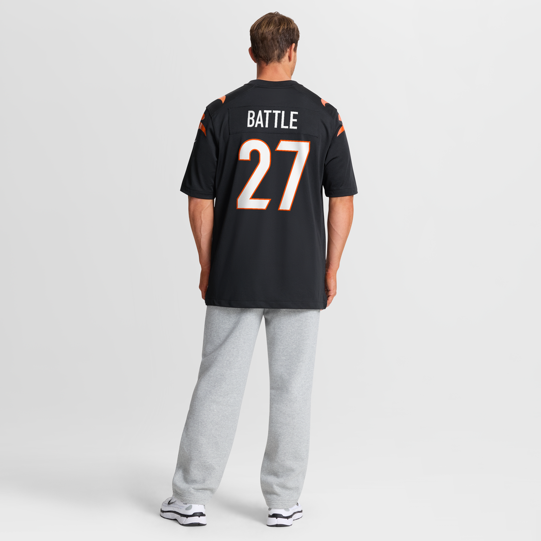 Jordan Battle Cincinnati Bengals Nike Team Game Jersey -  Black