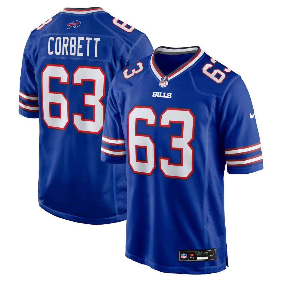 Austin Corbett Buffalo Bills Nike Team Game Jersey -  Royal