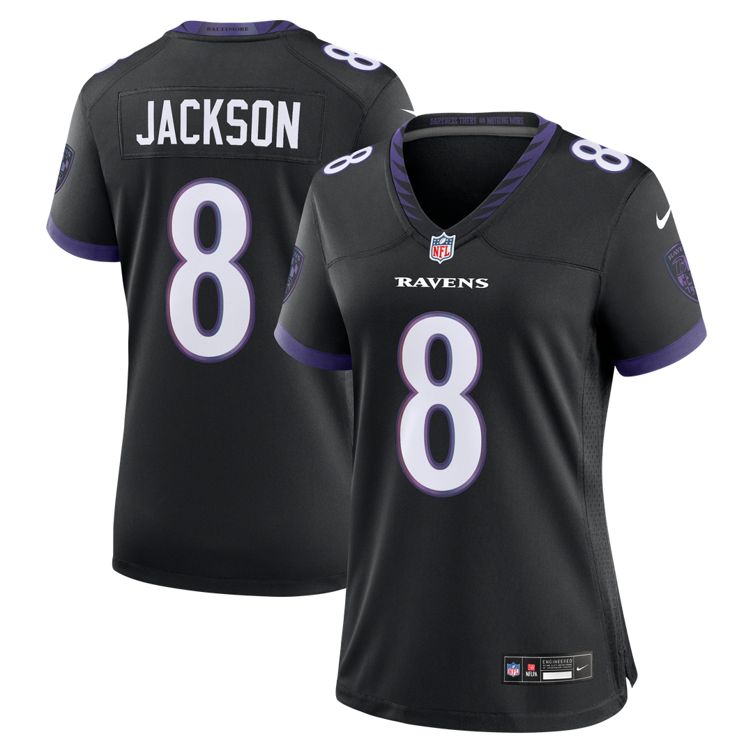 Lamar Jackson Baltimore Ravens Nike Women's Game Jersey - White