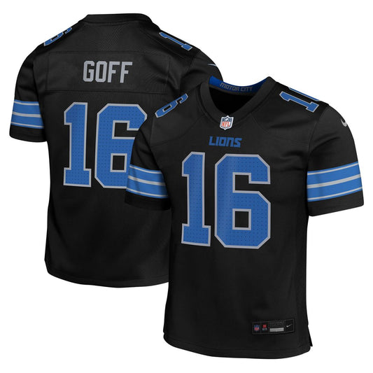 Jared Goff Detroit Lions Nike Youth Game Jersey - Black
