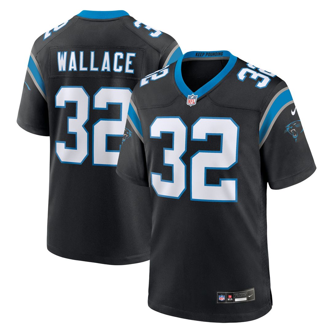 Trevin Wallace Carolina Panthers Nike Team Game Jersey -  Black