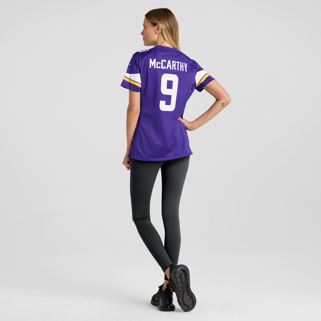 J.J. McCarthy Minnesota Vikings Nike Women's  Player Game Jersey - Purple